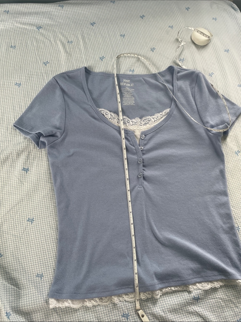 Pink Republic Lace Trimmed Top - Picture 6 of 8